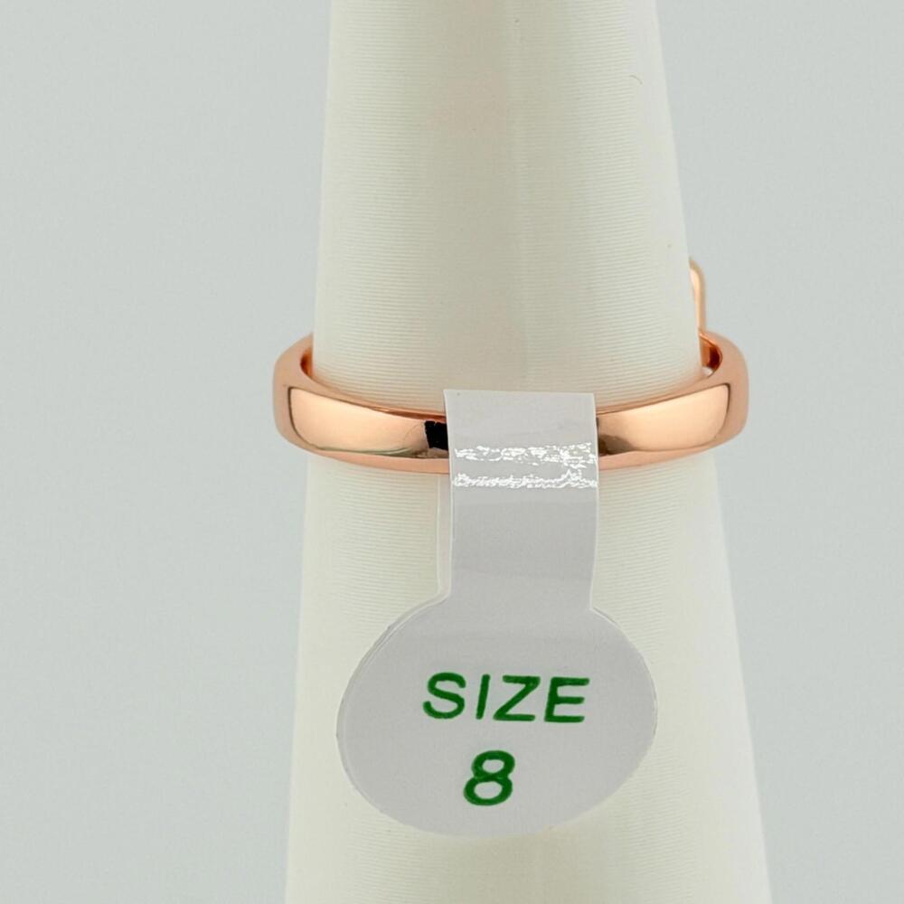 Bomb Party March 2026 Ring Sz 8 "The Jasmine Ring" Aquamarine Rose Gold - Picture 6 of 6